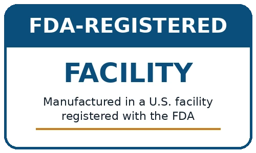 FDA-registered facility badge